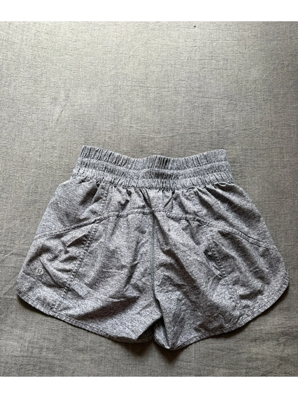 lululemon athletica Heather Gray Athletic Running Shorts 4